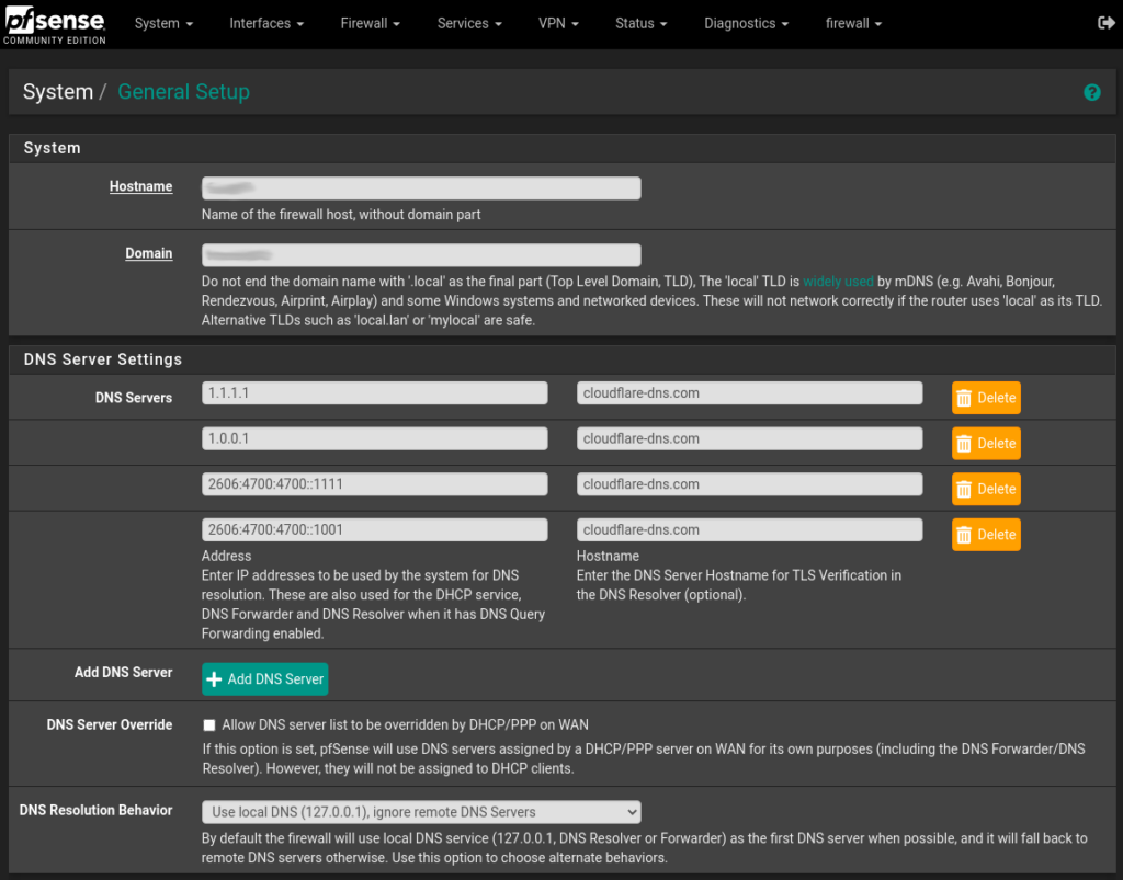 Pfsense_DNS_Settings